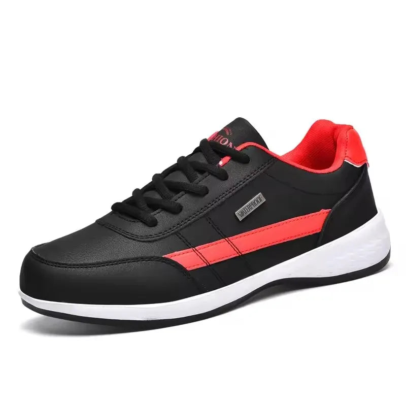 Waterproof Leather Sneakers – Non-Slip Walking Shoe