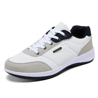 Waterproof Leather Sneakers – Non-Slip Walking Shoe
