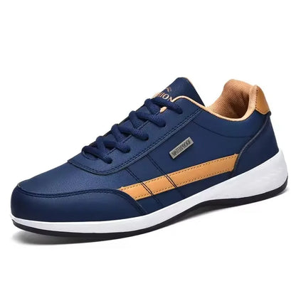 Waterproof Leather Sneakers – Non-Slip Walking Shoe