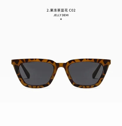 Classic Black Vintage Cat Eye Sunglasses Women Brand Designer Simplicity Elegant Small Frame Sun Glasses Men Trend Eyewear UV400
