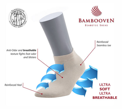 Women’s Bamboo Ankle Socks 8-Pack – Mixed Colors Soft Thin Low-Cut Socks